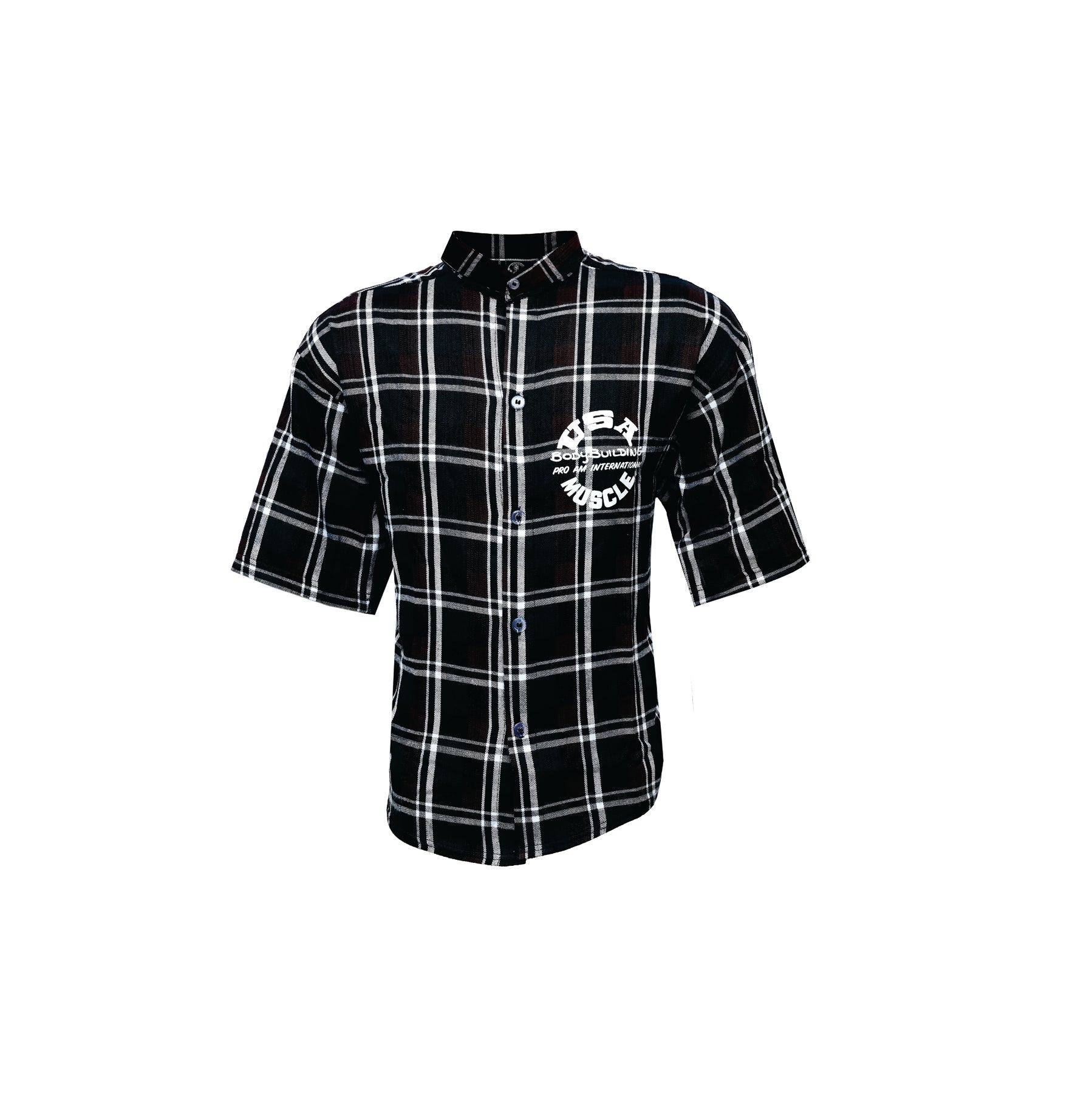 3/4 SLEEVES PLAID TOP