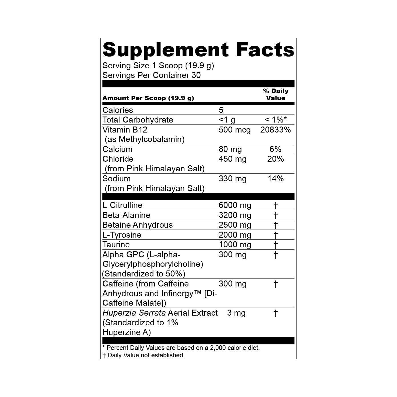 ProAm PRE- Full Stim Preworkout