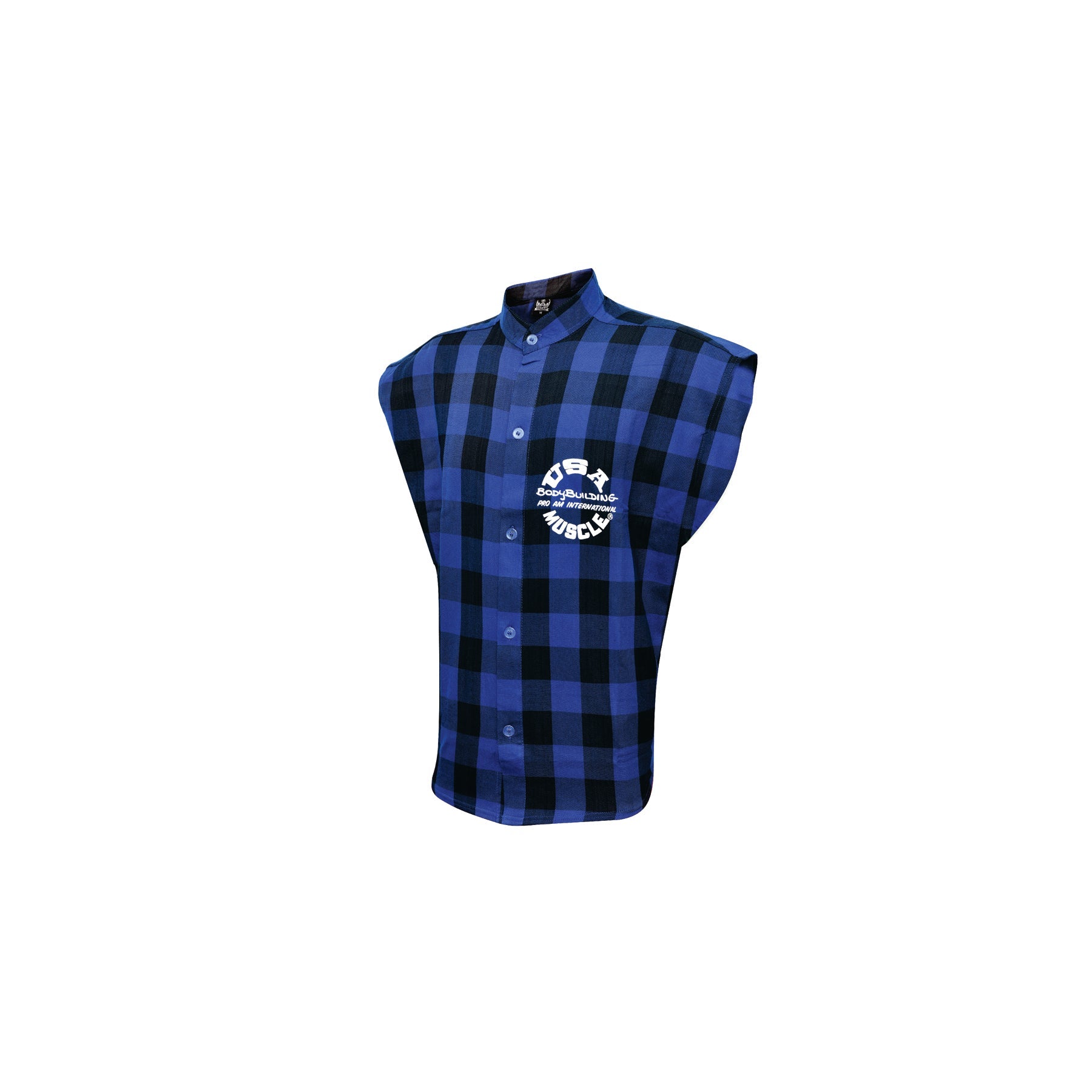 SLEEVELESS PLAID TOP