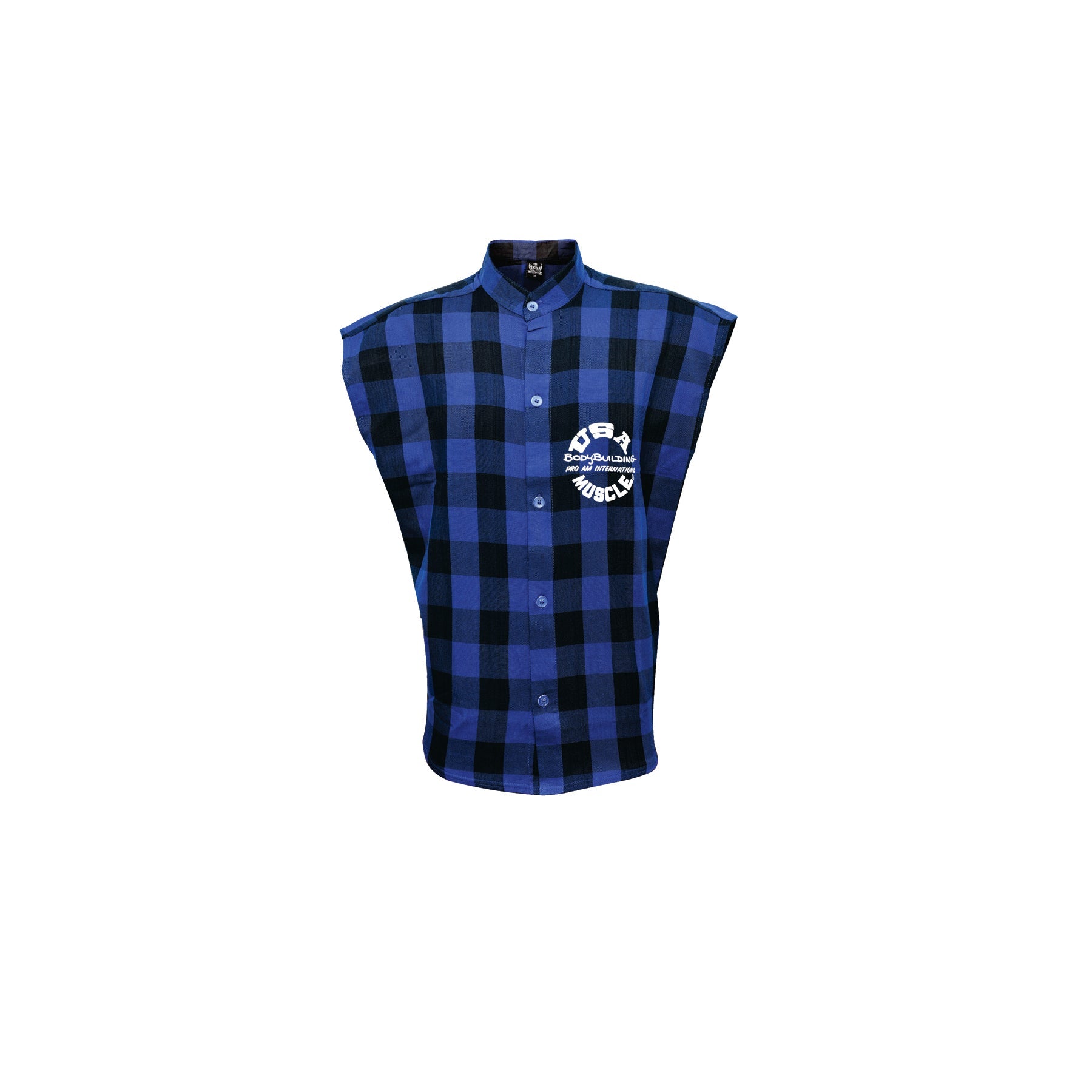 SLEEVELESS PLAID TOP